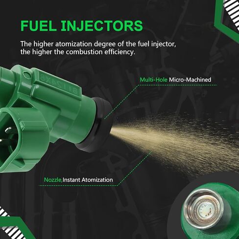 490330558 2pcs Fuel Injectors 8 Holes Replacement for Kawasaki Ninja 300 2013-2017 Versys-X 300 Kawasaki Versys-X 300 2017-2021 49033-0558 in Saudi Arabia