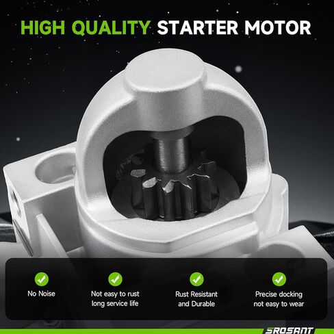 New Starter Compatible with Chevy Silverado 1500 Tahoe Suburban 2001-2002, GMC Sierra 1500 Yukon Savana Vans, Chevy Avalanche Cadillac Escalade 2002, V8 4.8L 5.3L 10465548 19136238 9000854 6489N in Saudi Arabia