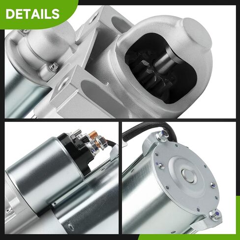 New Starter Compatible with Chevy Silverado 1500 Tahoe Suburban 2001-2002, GMC Sierra 1500 Yukon Savana Vans, Chevy Avalanche Cadillac Escalade 2002, V8 4.8L 5.3L 10465548 19136238 9000854 6489N in Saudi Arabia