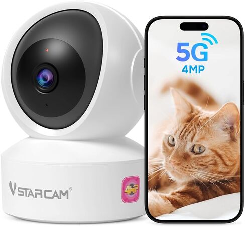 VSTARCAM 1080P Wide-Angle One Lens Wireless Indoor Cameras for Home Security, Color Night Vision, Motion Detection, Two-Way Audio in Saudi Arabia