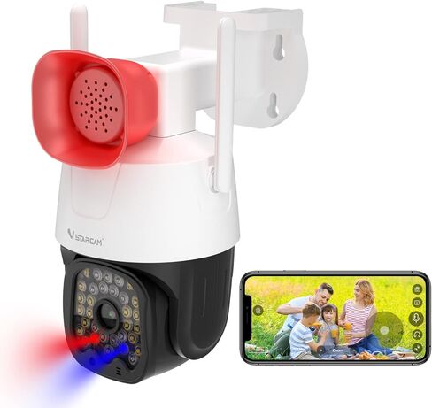 VSTARCAM 1080P Wide-Angle One Lens Wireless Indoor Cameras for Home Security, Color Night Vision, Motion Detection, Two-Way Audio in Saudi Arabia