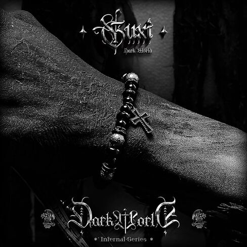 GUXI-Shadowtrace حجر السج سوار الطبيعية قسط الأسود الجزع أساور للرجال القوطية خمر مجوهرات حماية سوار الصليب الإكسسوارات هدايا للرجال فريدة من نوعها in Kuwait