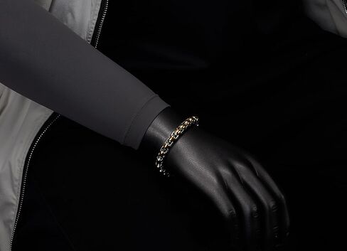 COOLSTEELANDBEYOND Men’s Stainless Steel Bracelet Gold Silver Two-Tone Rolo Chain Link Durable Fashion Jewelry Gift in Saudi Arabia