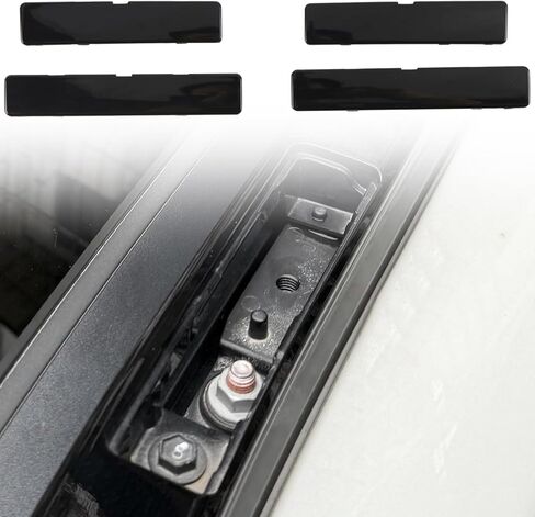 ITrims Roof Rails Rack End Cover for Toyota RAV4 2019-2025 Car Exterior Accessories Roof Rack Cover Cap Shell Replacement ABS Black 4PCS(for OEM Rack) in Saudi Arabia