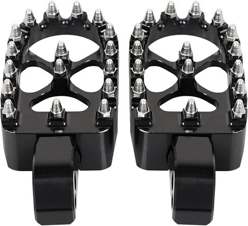 Black Rear Passenger MX Style Wide Fat Foot Pegs Pedal for Harley Softail Fat Boy Heritage Classic, Sport Glide, Breakout, Fat Bob 2018-2023, 1 pair in Saudi Arabia