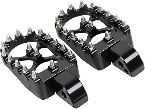 Black Rear Passenger MX Style Wide Fat Foot Pegs Pedal for Harley Softail Fat Boy Heritage Classic, Sport Glide, Breakout, Fat Bob 2018-2023, 1 pair in Saudi Arabia