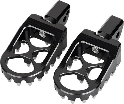Black Rear Passenger MX Style Wide Fat Foot Pegs Pedal for Harley Softail Fat Boy Heritage Classic, Sport Glide, Breakout, Fat Bob 2018-2023, 1 pair in Saudi Arabia