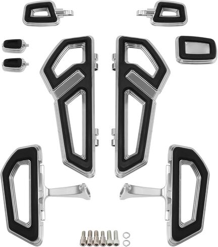 Green-L Rider&Passenger Floorboard Footboards Footpegs Set Shifter Pedal Brake Pad Fit for Harley Touring Electra Glide Street Glide Road Glide King 2000-2025 in Saudi Arabia