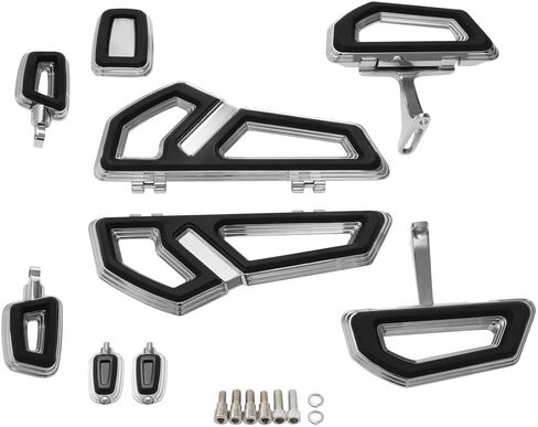 Green-L Rider&Passenger Floorboard Footboards Footpegs Set Shifter Pedal Brake Pad Fit for Harley Touring Electra Glide Street Glide Road Glide King 2000-2025 in Saudi Arabia