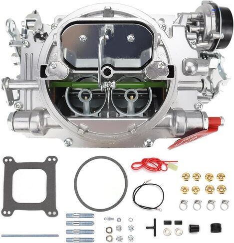1406 Carburetor for Performer 600 CFM 4 Barrel Carburetor Square Bore AFB-style Air Valve Secondary Compatible with Silverado Corvette Mustang Mercury GMC Pickup Truck carb with Electric Choke in Saudi Arabia