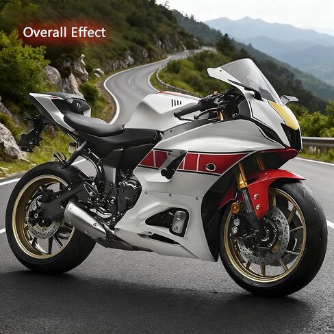 مرايا الرؤية الخلفية للدراجة النارية متوافقة مع Yamaha YZF R7 YZF R7 2021-2024 2025، YZF R6 2017-2020 مرايا الرؤية الخلفية السوداء 360 درجة مرايا جانبية لجناح الرياح متوافقة مع ملحقات Yamaha R7 in Kuwait