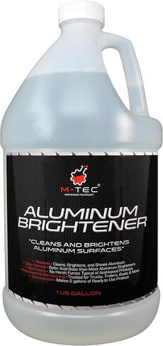 M-Tec Aluminum Brightener Concentrate, Heavy-Duty Aluminum Cleaner for Trailers, Wheels, Tanks & Boats, 1 Gallon Concentrate in Saudi Arabia