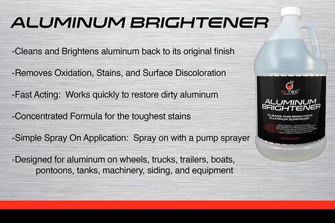M-Tec Aluminum Brightener Concentrate, Heavy-Duty Aluminum Cleaner for Trailers, Wheels, Tanks & Boats, 1 Gallon Concentrate in Saudi Arabia