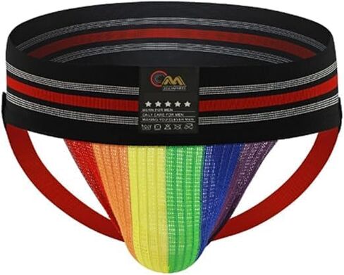 Mens Faux Leather G-String Thongs Jockstrap Athletic Supporter Sexy Low Rise Underwear for Men Clubwear in Saudi Arabia