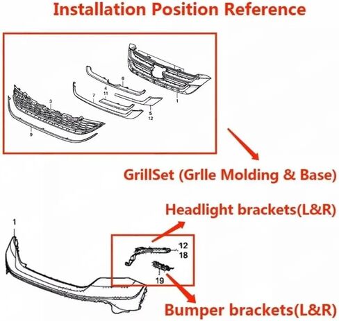 المصد الأمامي العلوي والسفلي لشبكة الشواية وأقواس مصد الصدمات الأمامية تناسب 2010 2011 Honda CRV CR-V، مجموعة الملحقات استبدال لـ 71121-SWN-H11، شبكة غطاء محرك السيارة مع حواف من الكروم in Kuwait