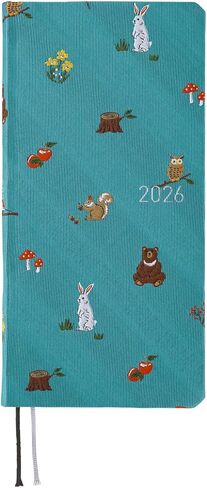 Hobonichi Techo 2026 Spring Weeks – Bow & Tie: In the Forest (Japanese, Tall & Slim, April Start) in Saudi Arabia