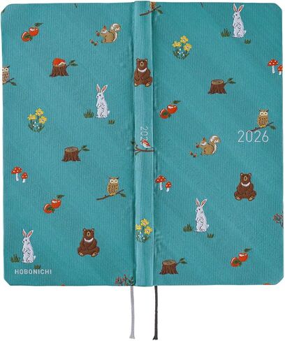 Hobonichi Techo 2026 Spring Weeks – Bow & Tie: In the Forest (Japanese, Tall & Slim, April Start) in Saudi Arabia