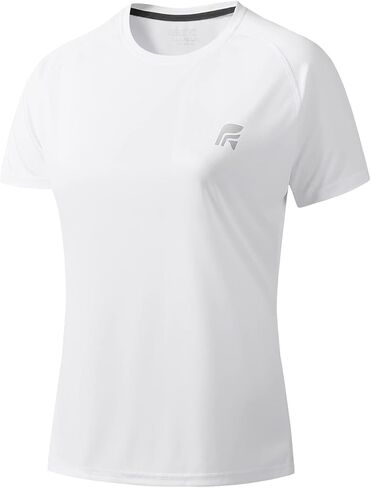 (4 عبوات) تي شيرت نسائي رياضي بتقنية الجفاف المناسب بأكمام قصيرة ورقبة دائرية، قمصان رياضية للتمرين، تي شيرتات يوجا مسامية مع فتحات جانبية، تي شيرت رياضي in Kuwait