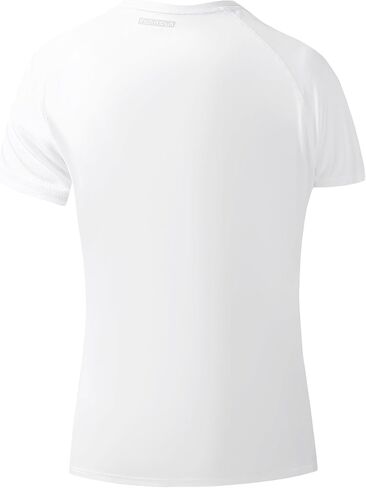 (4 عبوات) تي شيرت نسائي رياضي بتقنية الجفاف المناسب بأكمام قصيرة ورقبة دائرية، قمصان رياضية للتمرين، تي شيرتات يوجا مسامية مع فتحات جانبية، تي شيرت رياضي in Kuwait