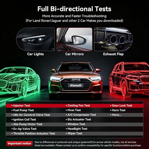 iCarsoft VAWS V4.0 Full System Bidirectional Diagnostic Scan Tool for Most V.A.G Models Such as VW/Audi/ect and Other 2 Car Make from 1996-2023 OBD2 Scanner Up to 51 Service Live Data Car Code Reader in Saudi Arabia