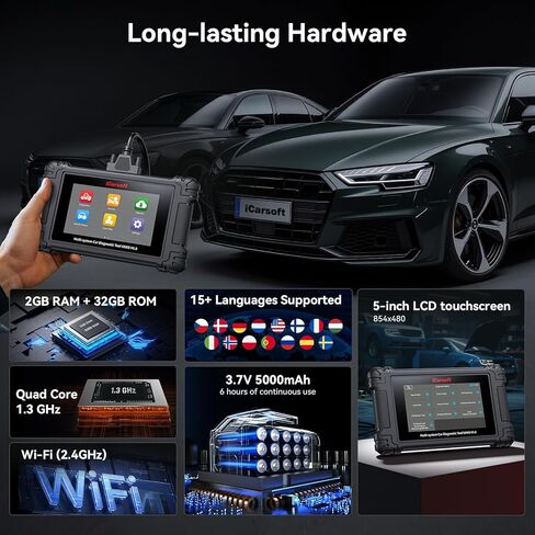 iCarsoft VAWS V4.0 Full System Bidirectional Diagnostic Scan Tool for Most V.A.G Models Such as VW/Audi/ect and Other 2 Car Make from 1996-2023 OBD2 Scanner Up to 51 Service Live Data Car Code Reader in Saudi Arabia