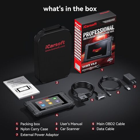 iCarsoft VAWS V4.0 Full System Bidirectional Diagnostic Scan Tool for Most V.A.G Models Such as VW/Audi/ect and Other 2 Car Make from 1996-2023 OBD2 Scanner Up to 51 Service Live Data Car Code Reader in Saudi Arabia