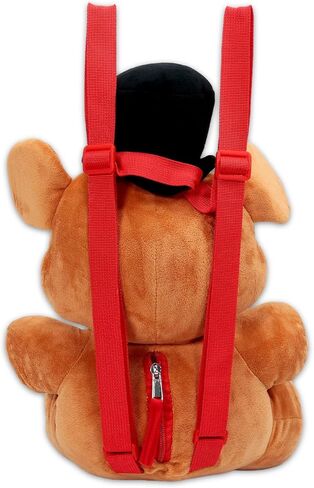 مجموعة حقيبة الظهر Five Nights at Freddy's Plushie - حزمة مع دمية Freddy القطيفة مقاس 16 بوصة مع أشرطة حمل وملصقات والمزيد | لعبة FNAF القطيفة للأطفال in Kuwait