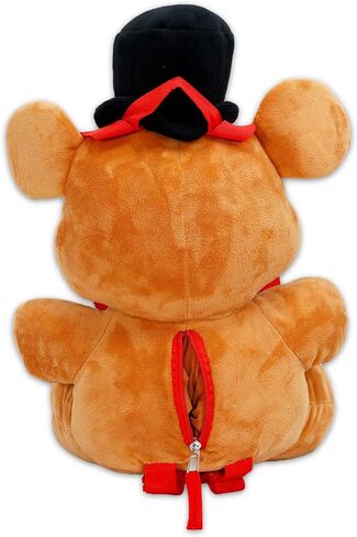 مجموعة حقيبة الظهر Five Nights at Freddy's Plushie - حزمة مع دمية Freddy القطيفة مقاس 16 بوصة مع أشرطة حمل وملصقات والمزيد | لعبة FNAF القطيفة للأطفال in Kuwait