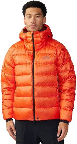 سترة بغطاء رأس للرجال من Mountain Hardwear Phantom Alpine Down، برتقالي الولاية in Saudi Arabia