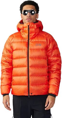 سترة بغطاء رأس للرجال من Mountain Hardwear Phantom Alpine Down، برتقالي الولاية in Saudi Arabia