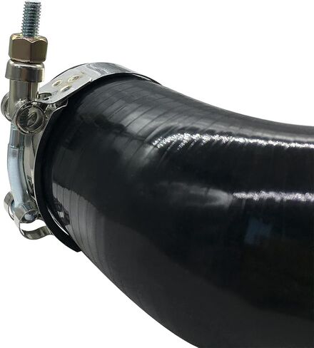 YSIL 3 "إلى 3.5" 90 درجة الكوع مقرنة خرطوم سيليكون 4 طبقات معززة توربو المبرد مدخل الأنابيب مع T-Bolt المشابك سمك 5 مللي متر in Saudi Arabia