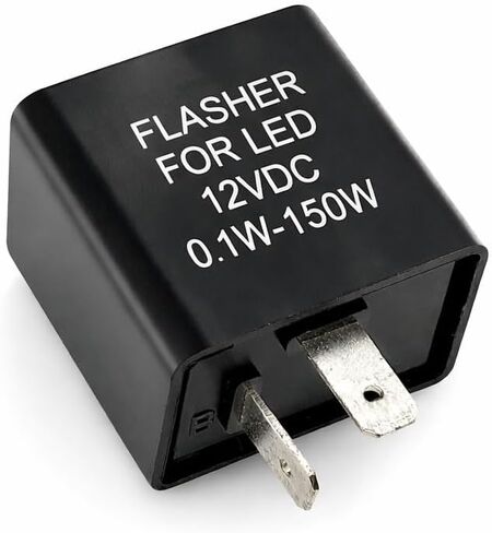 MGI SpeedWare 2-Pin Silent Flasher Relay for LED Turn Signal - Hyper Flash Fix (2-Pack) in Kuwait