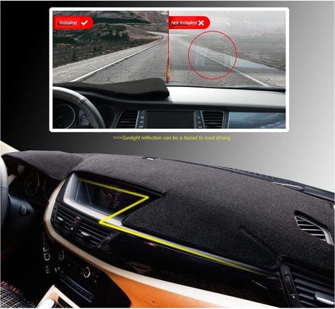 Car Inner Dashboard Cover Dash Mat Carpet Cushion, for BMW 6 Series E63 E64 630 640D 650I 2003 2004 2005 2006 2007 2008 2009 2010 in Saudi Arabia