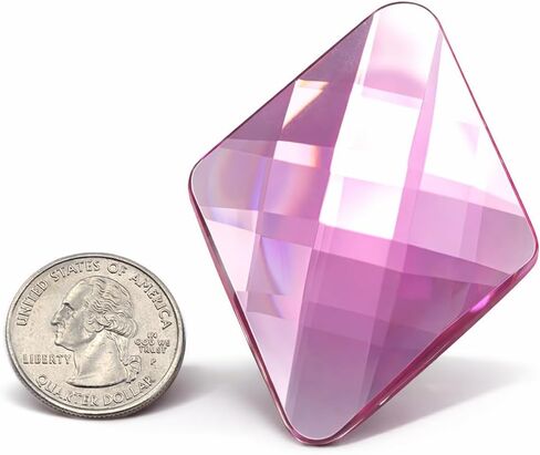 Allstarco 67x48mm (2-5/8x1-7/8") Diamond Acrylic Gems, 2 PCS in Saudi Arabia