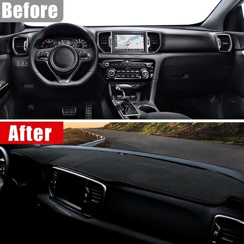 Car Dashboard Cover,Fit for Kia Sportage 4 2016 2017 2018 2019 2020 2021 Avoid Light Mat Sun Shade Carpets, Left Hand Drive in Saudi Arabia