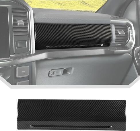 JeCar لـ 2021-2025 Ford F150 زخرفة داخلية من ألياف الكربون - غطاء داش ملحقات ترقية داخلية in Saudi Arabia