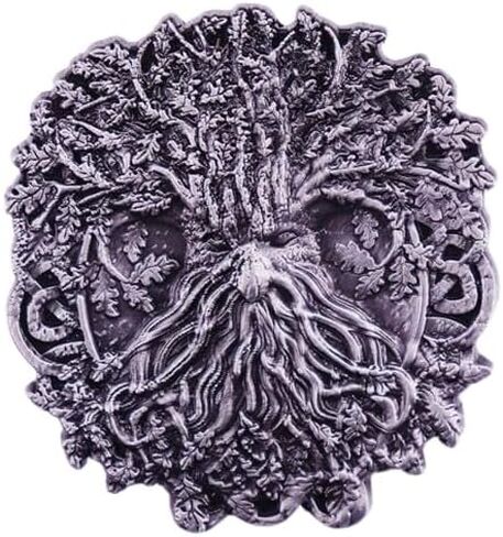 Yggdrasil World Tree of Life Ent Face Norse Viking God Odin 2.1" Enamel Pin Badge in Saudi Arabia
