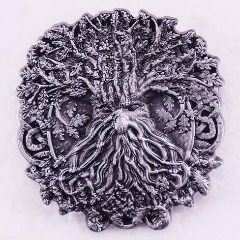 Yggdrasil World Tree of Life Ent Face Norse Viking God Odin 2.1" Enamel Pin Badge in Saudi Arabia