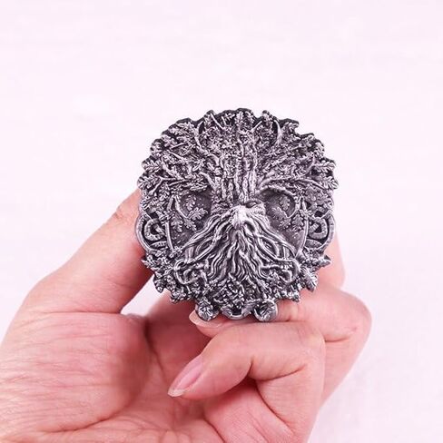 Yggdrasil World Tree of Life Ent Face Norse Viking God Odin 2.1" Enamel Pin Badge in Saudi Arabia