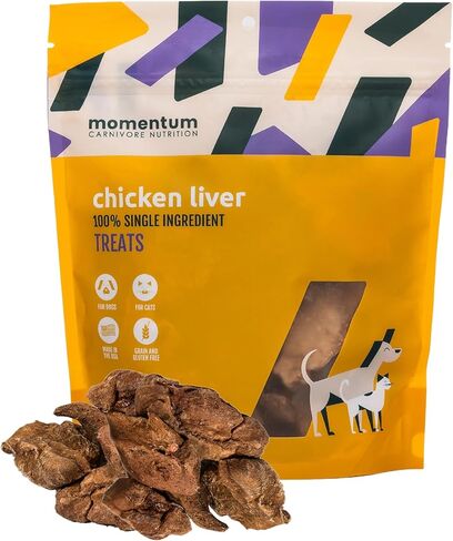 Momentum Carnivore Nutrition تجميد كبد الدجاج الخام المجفف، 3.5 أوقية in Saudi Arabia