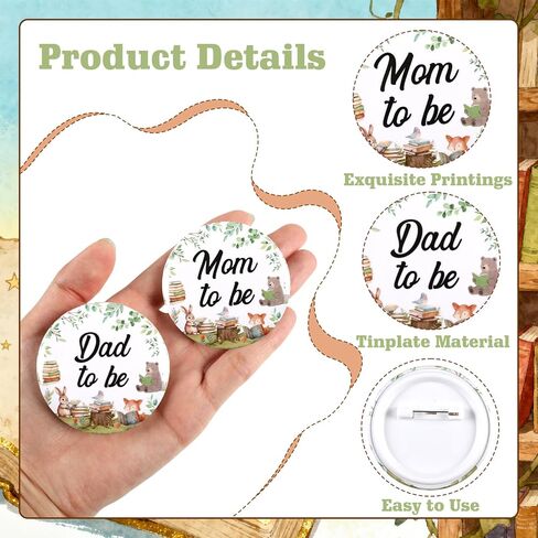 Serencatcher 8Pcs Storybook Baby Shower Family Pins Set, Storybook Baby Shower Favors Mom Dad Uncle Aunt Grandpa Grandma Big Sister Brother to Be Pins for Book New Chapter Begins Party Gifts Souvenirs in Saudi Arabia