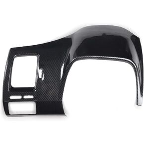 غطاء لوحة القيادة بنمط ألياف الكربون باللون الأحمر والأسود مناسب لسيارة Honda Civic 2006 2007 2008 2009 2010 2011 (أسود) in Kuwait