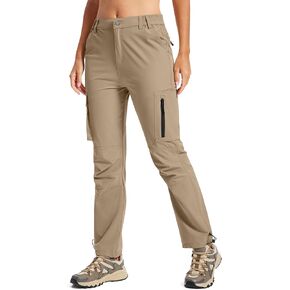 Women's Hiking Cargo Pants Quick Dry Lightweight UPF 50+ Water Resistant Outdoor Travel Work Pants 6 Pockets in Saudi Arabia