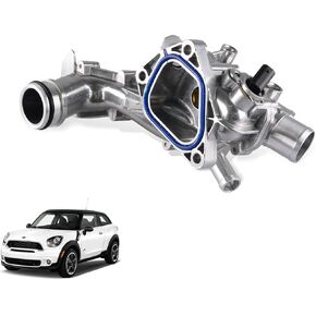 11538674895 Engine Coolant Thermostat Housing Assembly Compatible for Mini Cooper 2011-2015, Mini Cooper Countryman 2011-2016, Mini Cooper Paceman 2013-2016 in Kuwait