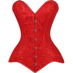 Daisy corsets Women's Daisy Corsets Womens Red Lace Overbust Corset Bustier Top & Plus Size - Lingerie & Fashion in Saudi Arabia