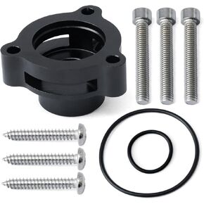 استبدال محول صمام النفخ لسيارة تشيفي سيلفرادو كولورادو لسيارة جي إم سي سييرا كانيون لكاديلاك CT4 2.7L Turbo 2019 2020 2021 2022 2023 2024 2025، بديل لمحول BOV الألومنيوم الأسود in Kuwait