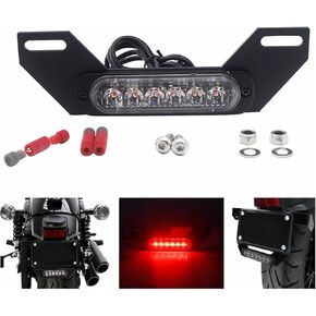 Universal LED Motorcycle B6 Dual License Plate LED Brake Light ATV Burst Flash Tail Stop Lamp Auxiliary Lights Taillight in Kuwait