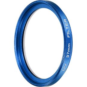 Ultra Slim Lens Filter (37mm) - Multi Coating, Aluminum Circular Screw-in Camera Protection Lens Filter for Camera Photography Lens, Blue in Kuwait