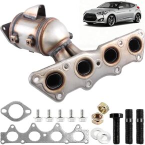 Catalytic Converter with Gasket Kit Compatible for 2012-2017 Hyundai Accent Veloster Kia Rio Soul L4 1.6L, Replace 674-891 285102BEF1, Direct-fit (EPA Compliant) in Kuwait