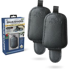 @HomePrep Snug Shades 2-Pack Premium حامل النظارات الشمسية لواقي السيارة | تقنية المشبك المغناطيسي MagnaGrip | تخزين تلقائي آمن وخالي من الخدوش للنظارات والظلال ونظارات القراءة in Saudi Arabia